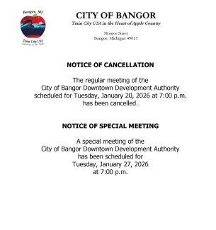 DDA meeting cancelation notice