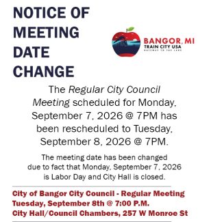 Notice of Date Change.City Council.090726